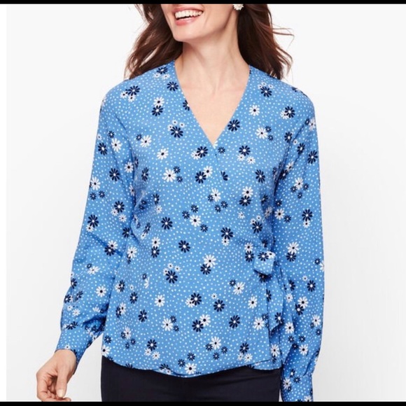 Talbots Wrap Top Sz 2X - Picture 1 of 3